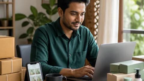 বাংলাদেশি উদ্যোক্তা ল্যাপটপে ১৬৮৮ থেকে পণ্য অর্ডার করছেন হোম অফিসে