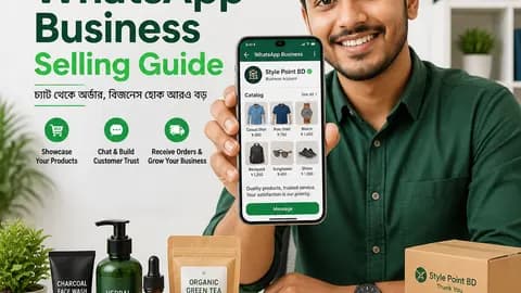 বাংলাদেশি রিসেলার হোয়াটসঅ্যাপ বিজনেস অ্যাপ ব্যবহার করে পণ্য বিক্রি করছেন