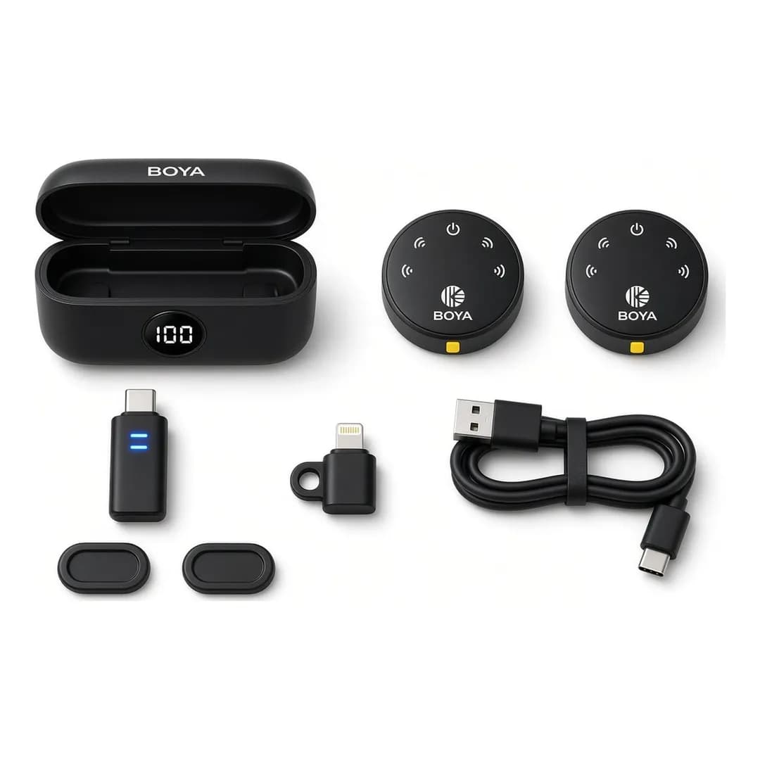 BOYA BY-MW6 Wireless Lavalier Microphone – Dual Transmitter (original verient)
